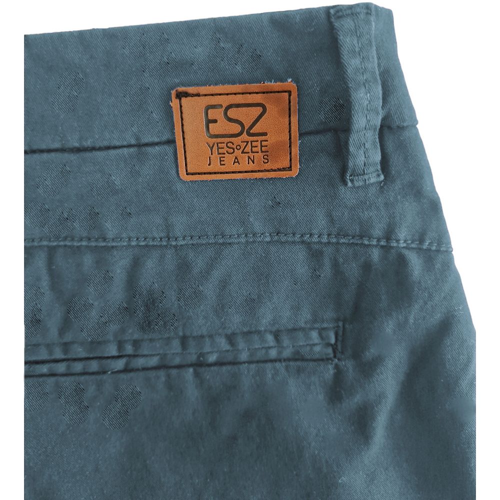 Yes Zee Hellblaue Baumwolle Herren Bermuda Short