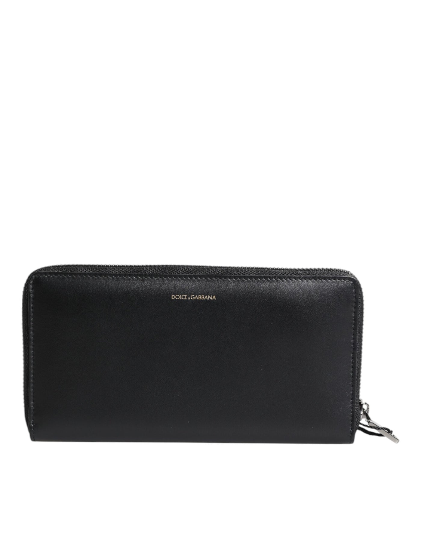 Dolce & Gabbana Schwarz-Blau Exotisches Leder Geprägte Kontinental Brieftasche
