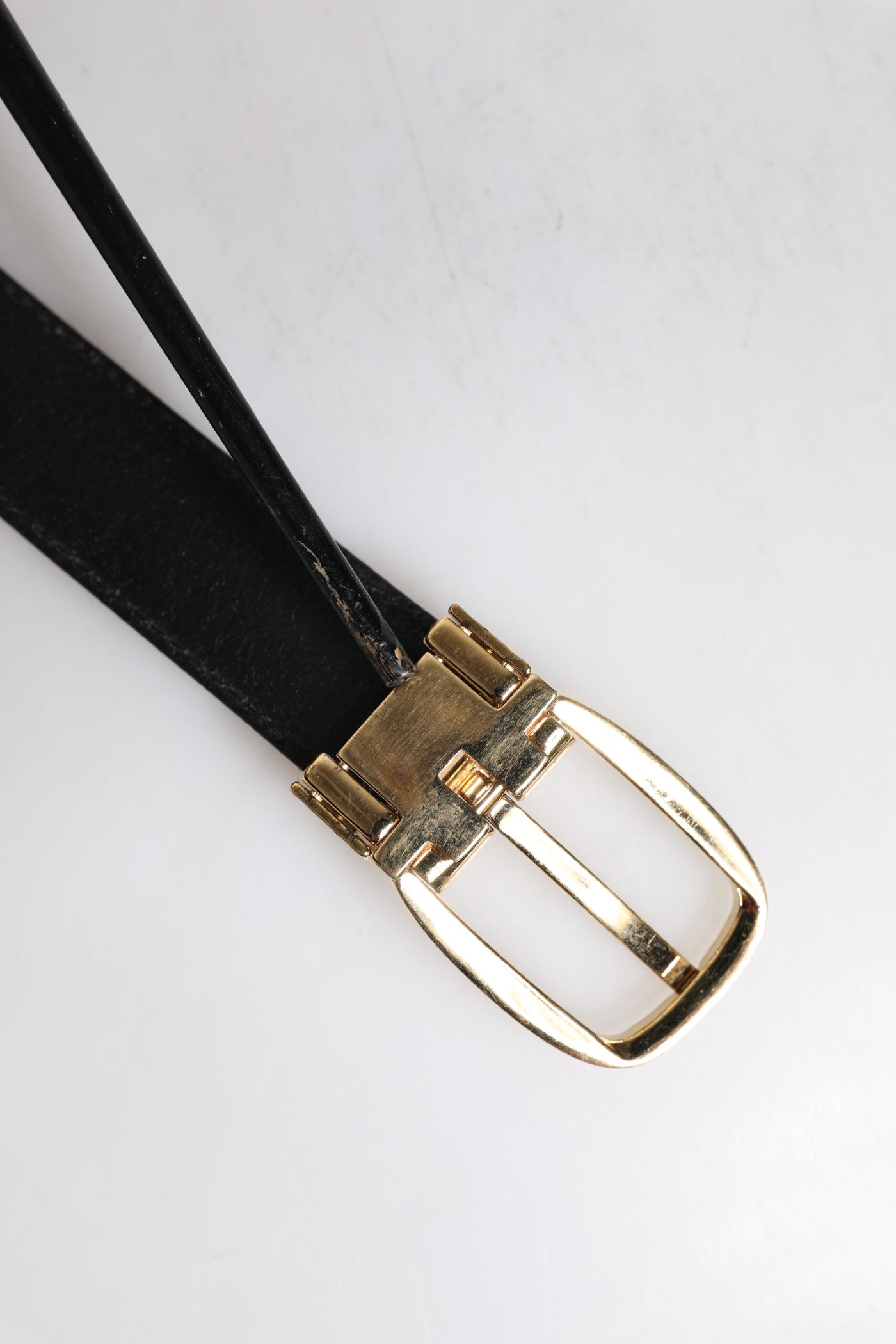 Dolce & Gabbana Blauer Leder Metallschnalle Klassischer Gürtel