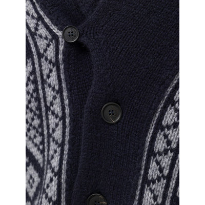 Cruciani Bicolor Kaschmir-Strickjacke
