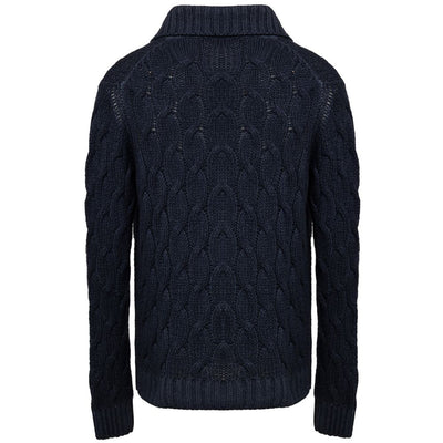 Cruciani Blaue Kaschmir-Strickjacke