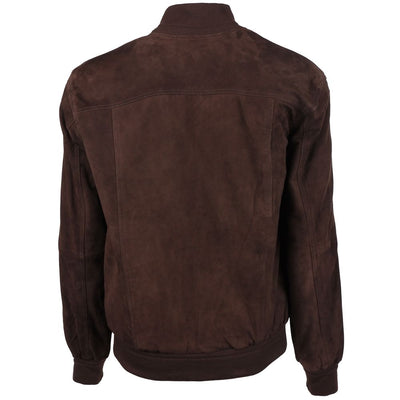 Emilio Romanelli Jacke aus braunem Kalbsleder