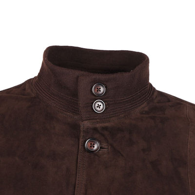 Emilio Romanelli Jacke aus braunem Kalbsleder