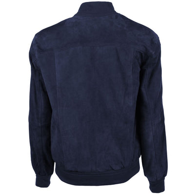 Emilio Romanelli Blaue Kalbslederjacke