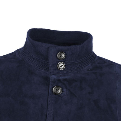 Emilio Romanelli Blaue Kalbslederjacke
