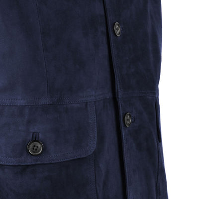 Emilio Romanelli Blaue Kalbslederjacke