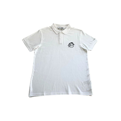 Trussardi Beachwear Weißes Baumwoll-Poloshirt für Männer