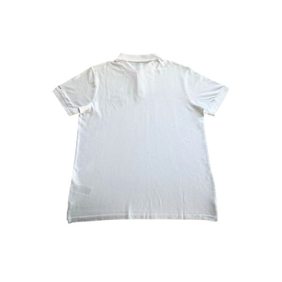 Trussardi Beachwear Weißes Baumwoll-Poloshirt für Männer