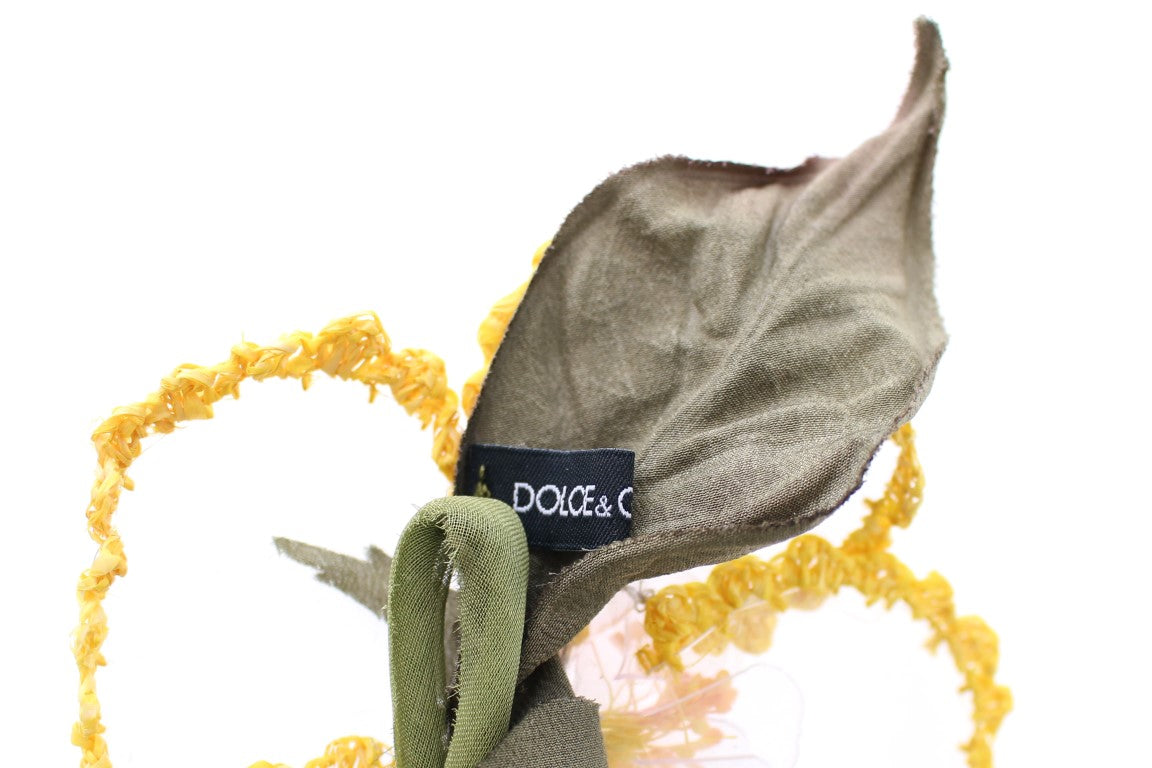 Dolce & Gabbana Floral Transparent HANDMADE Brosche