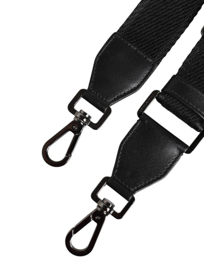 Dolce & Gabbana Schwarze solide Polyester Tasche Handle Schulterriemen