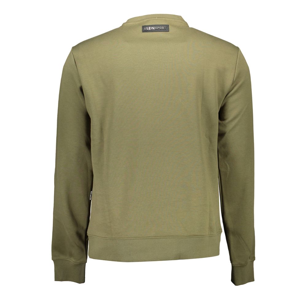 Plein Sport Grüner Baumwollpullover für Männer