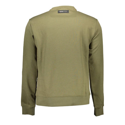Plein Sport Grüner Baumwollpullover für Männer