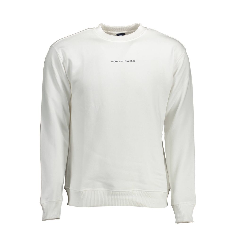 North Sails Weißer Baumwollpullover für Männer