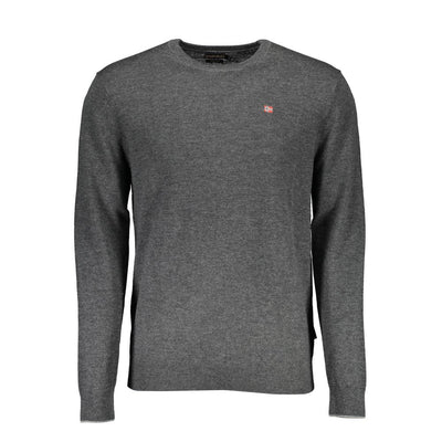 Napapijri Grauer Pullover aus Wolle für Männer