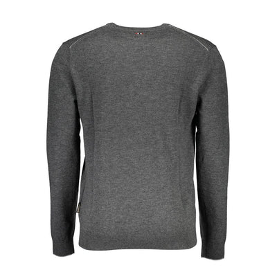 Napapijri Grauer Pullover aus Wolle für Männer