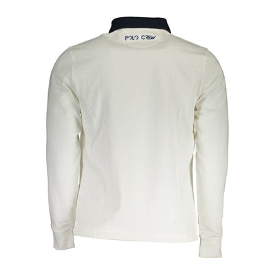 La Martina Weißes Baumwoll-Poloshirt für Männer