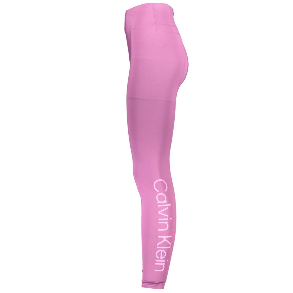 Calvin Klein Lila Polyester Damen-Leggings