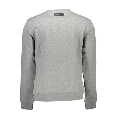 Plein Sport Grauer Baumwollpullover für Männer