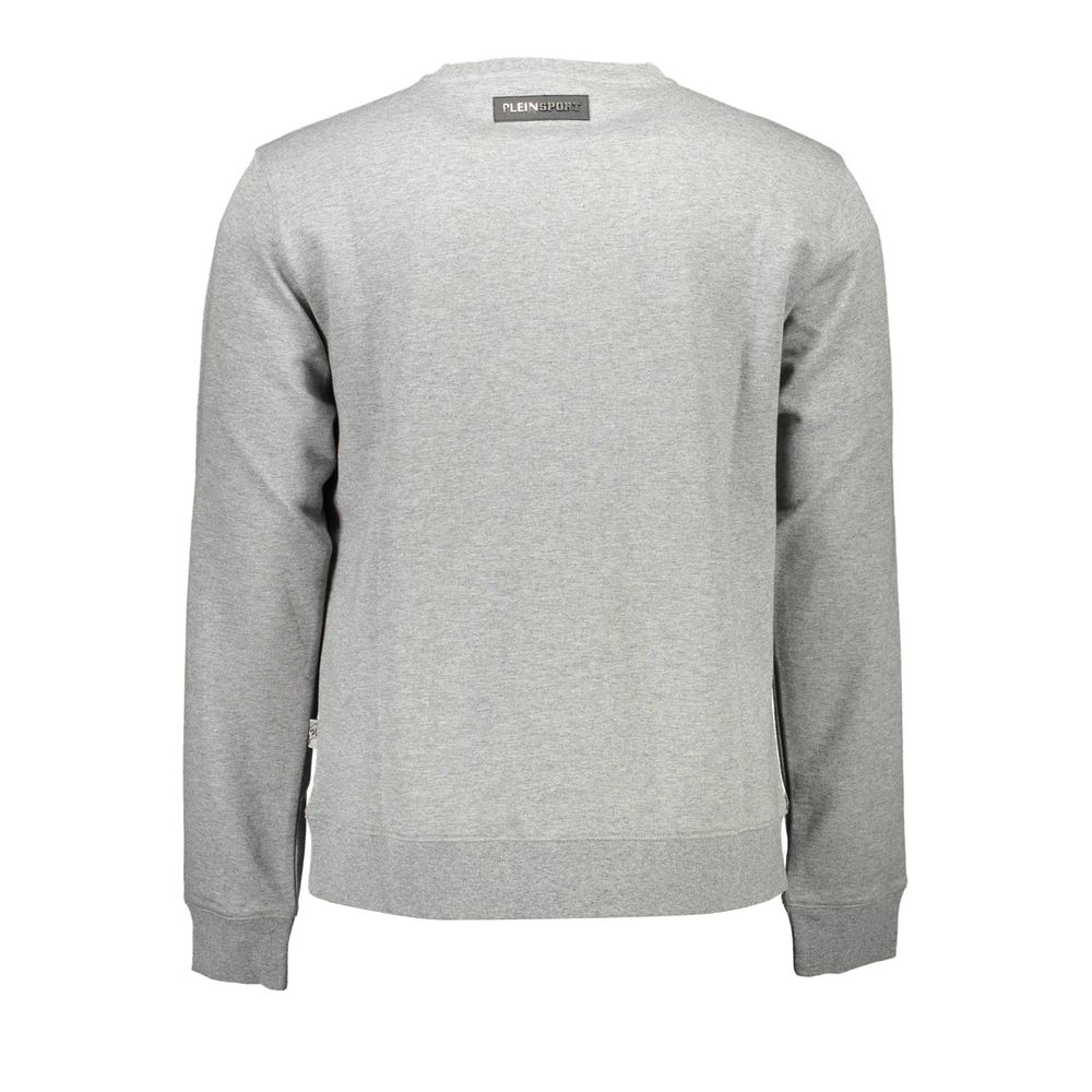 Plein Sport Grauer Baumwollpullover für Männer