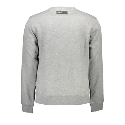 Plein Sport Grauer Baumwollpullover für Männer