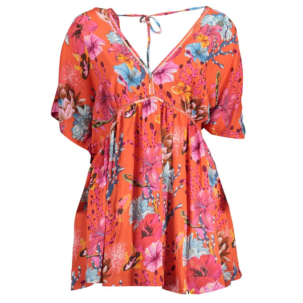 Desigual Rotes Viskosekleid für Frauen