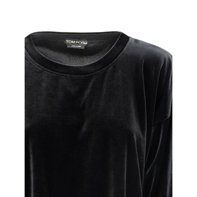 Tom Ford Schwarzes Synthetikhemd