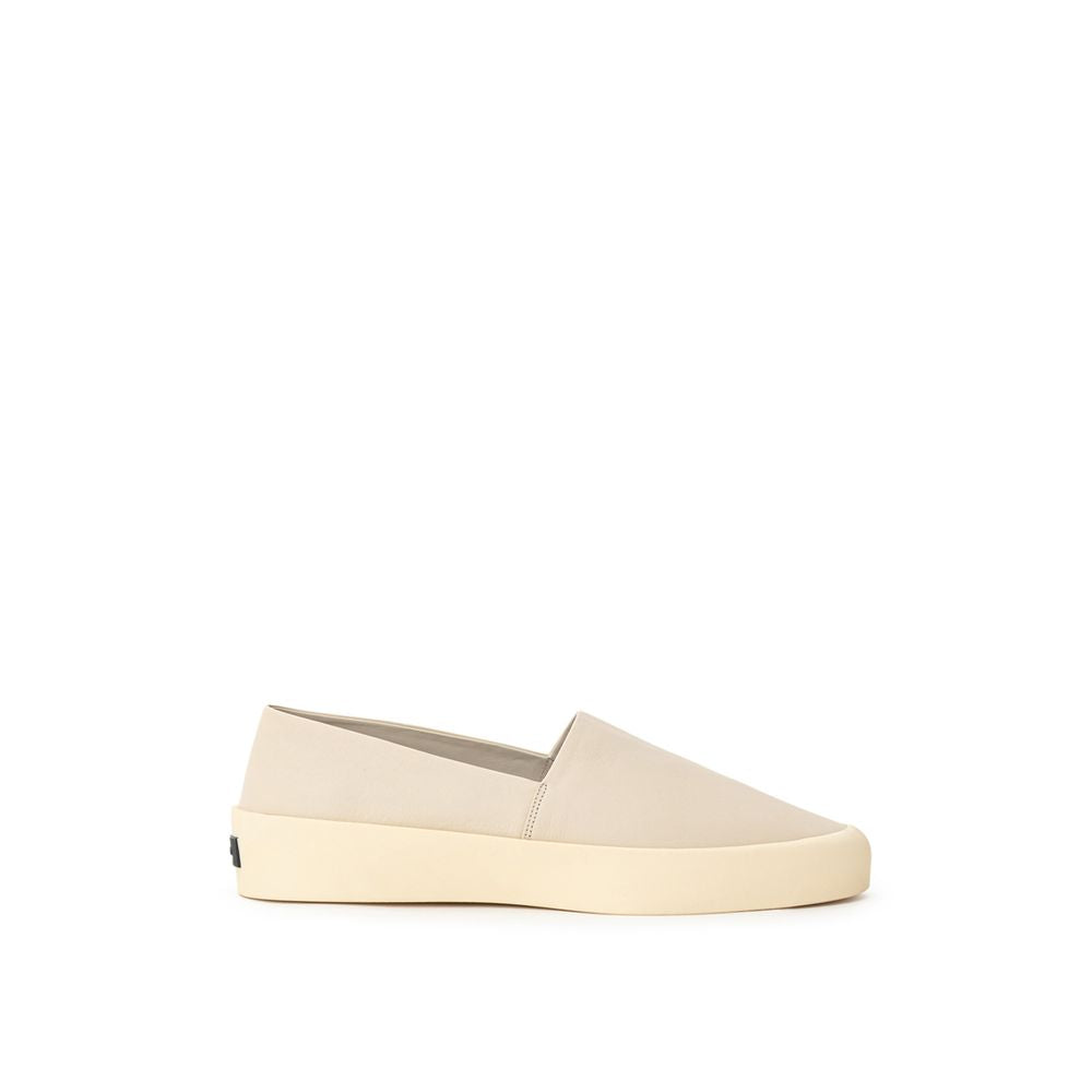 Fear Of God Graue Leder-Slipper