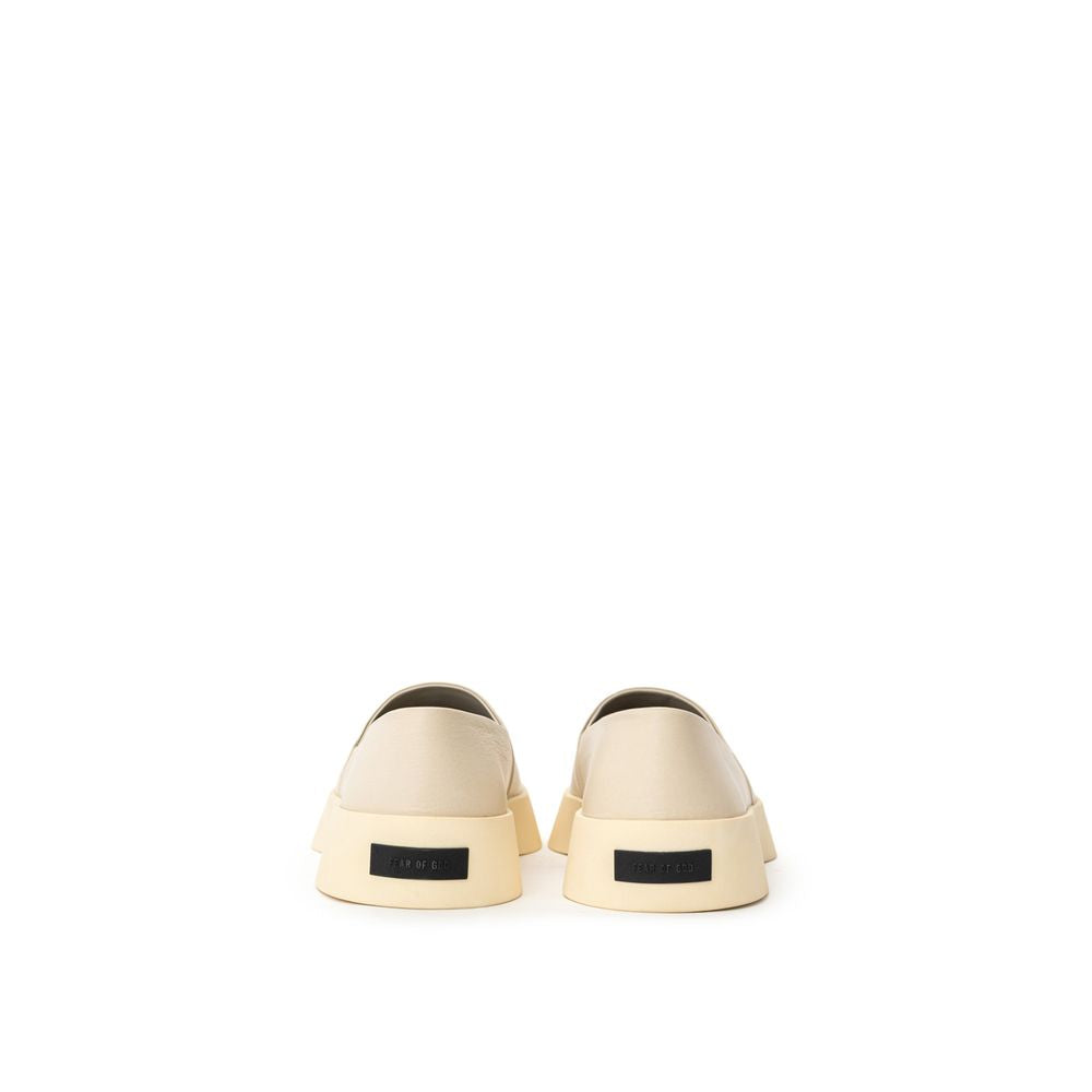 Fear Of God Graue Leder-Slipper