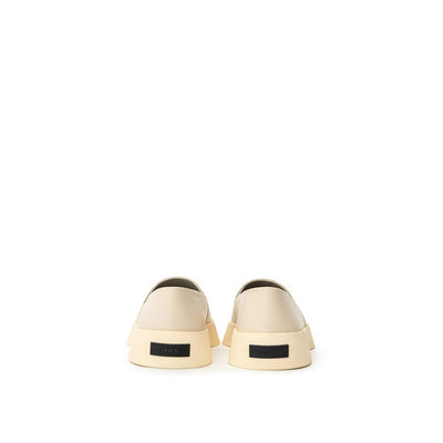 Fear Of God Graue Leder-Slipper