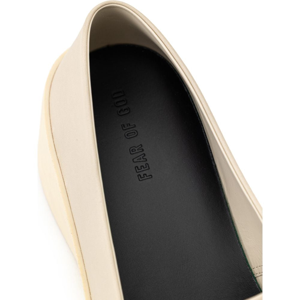 Fear Of God Graue Leder-Slipper