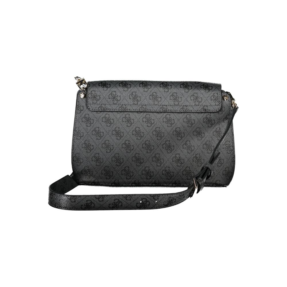 Guess Jeans Schwarze Polyethylen-Handtasche