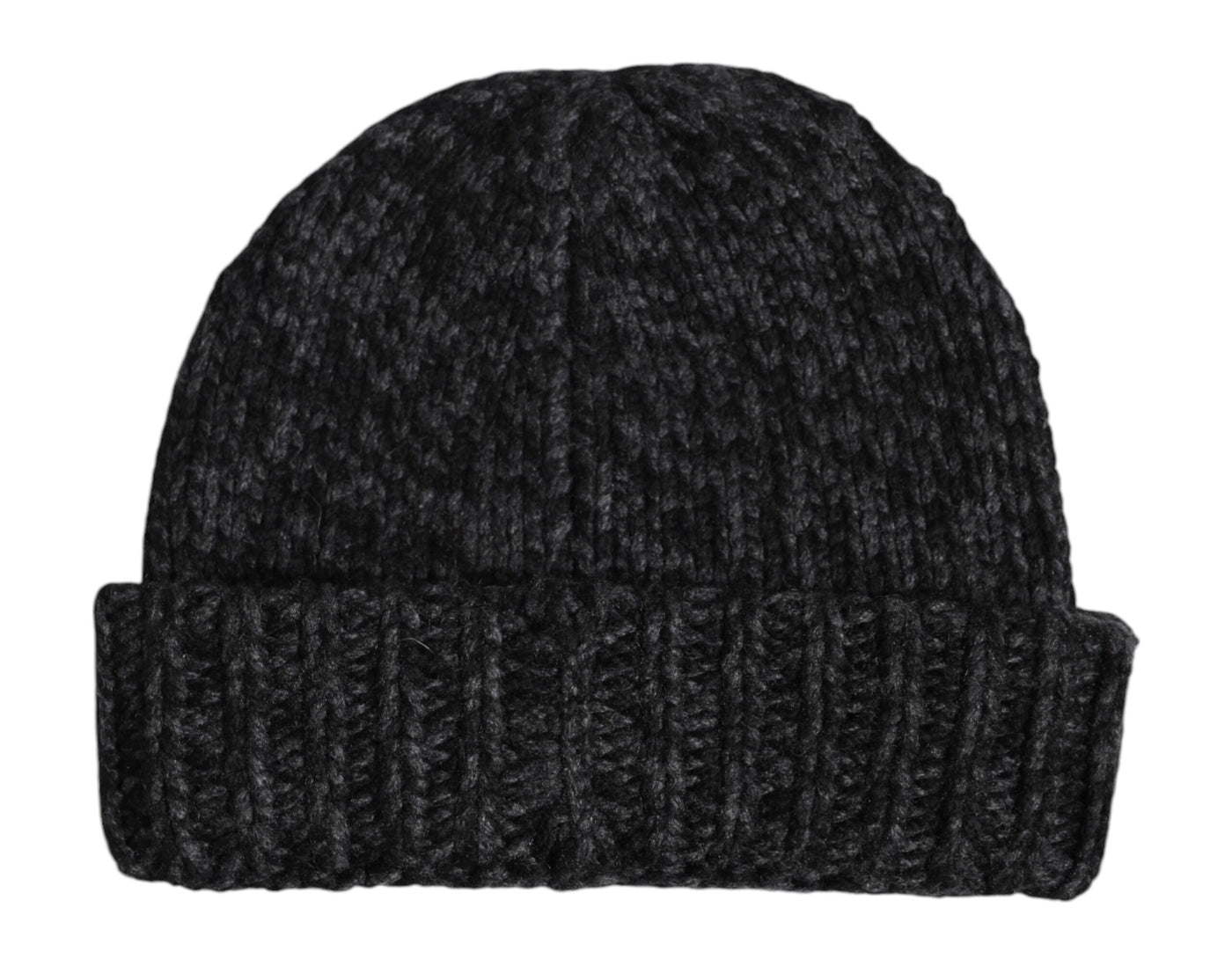 Dolce & Gabbana Graue Kaschmir-Strickmütze Winter Beanie