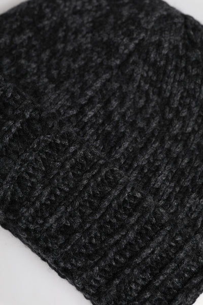 Dolce & Gabbana Graue Kaschmir-Strickmütze Winter Beanie