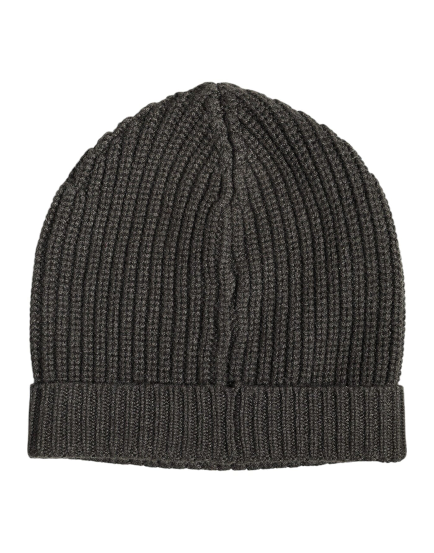 Dolce & Gabbana Dunkelgraue Kaschmir-Strickmütze Winter Beanie