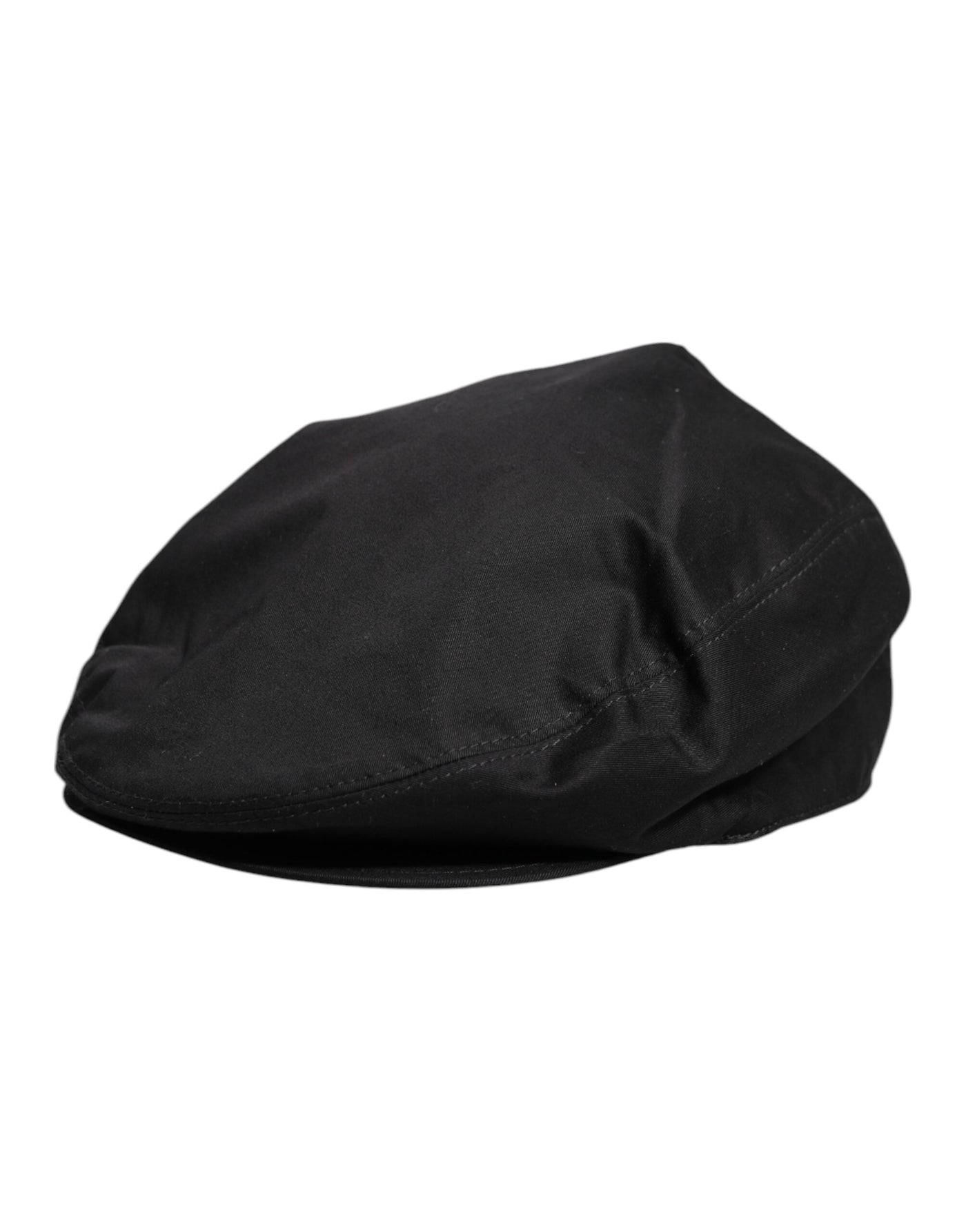 Dolce & Gabbana Schwarzer Baumwolle Newsboy Capello Cabbie Hut