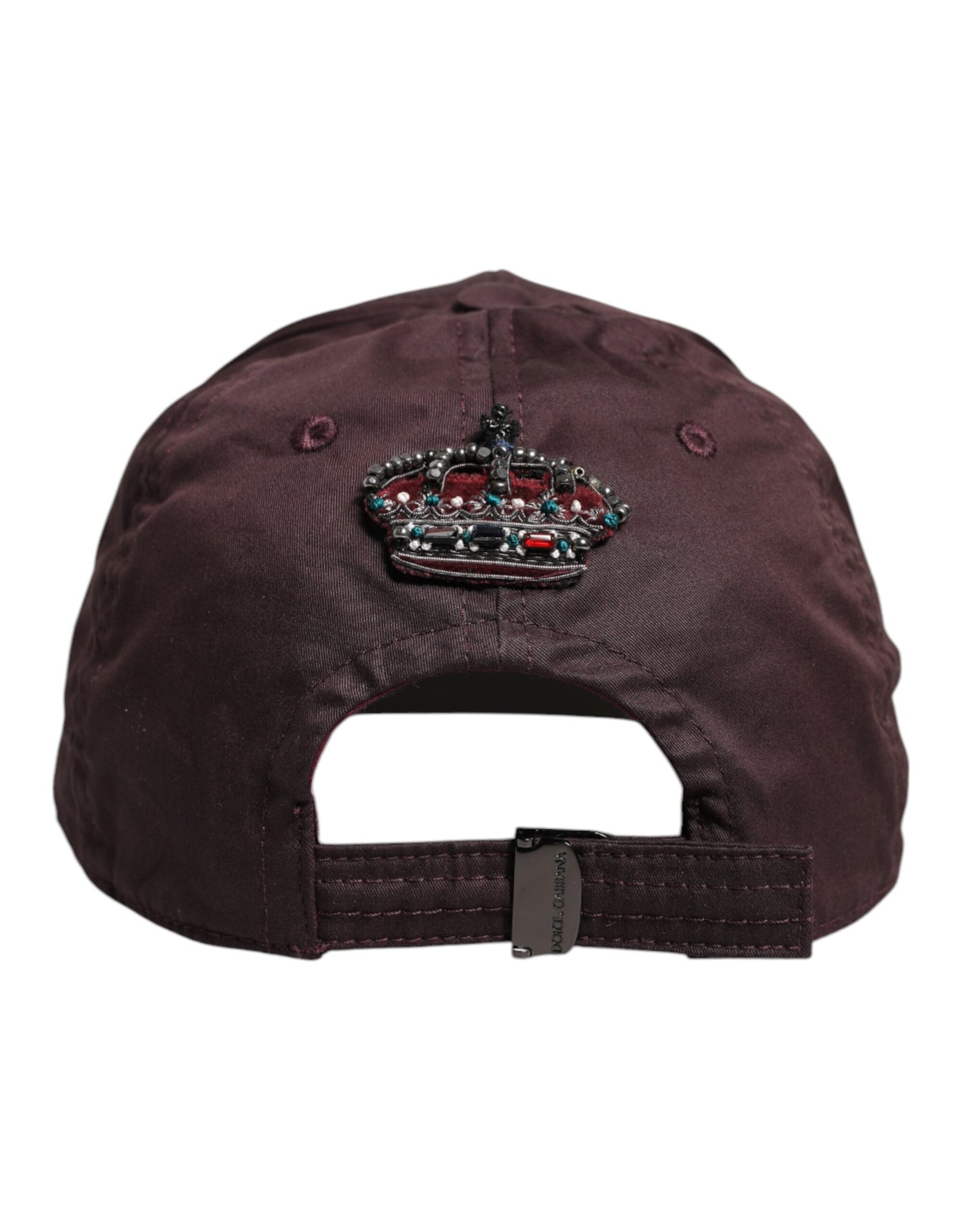Dolce & Gabbana Braune Baumwolle DG Crown 6 Panels Baseball Cap
