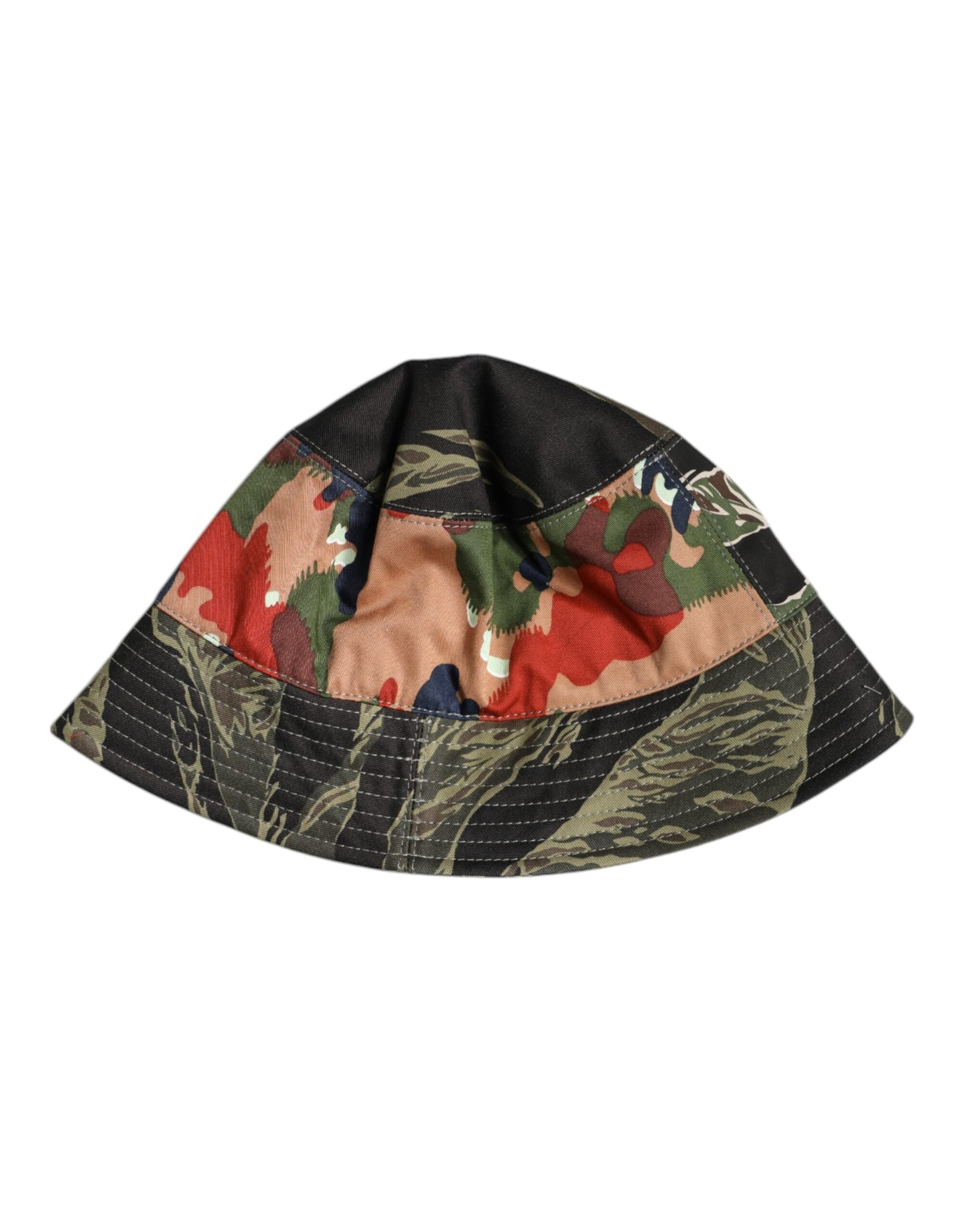 Dolce & Gabbana Multicolor DG Plaque Breite Krempe Eimer Hut