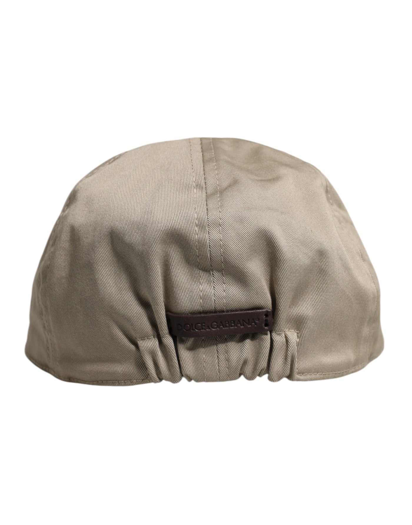 Dolce & Gabbana Beige Baumwolle Newsboy Capello Cabbie Hut