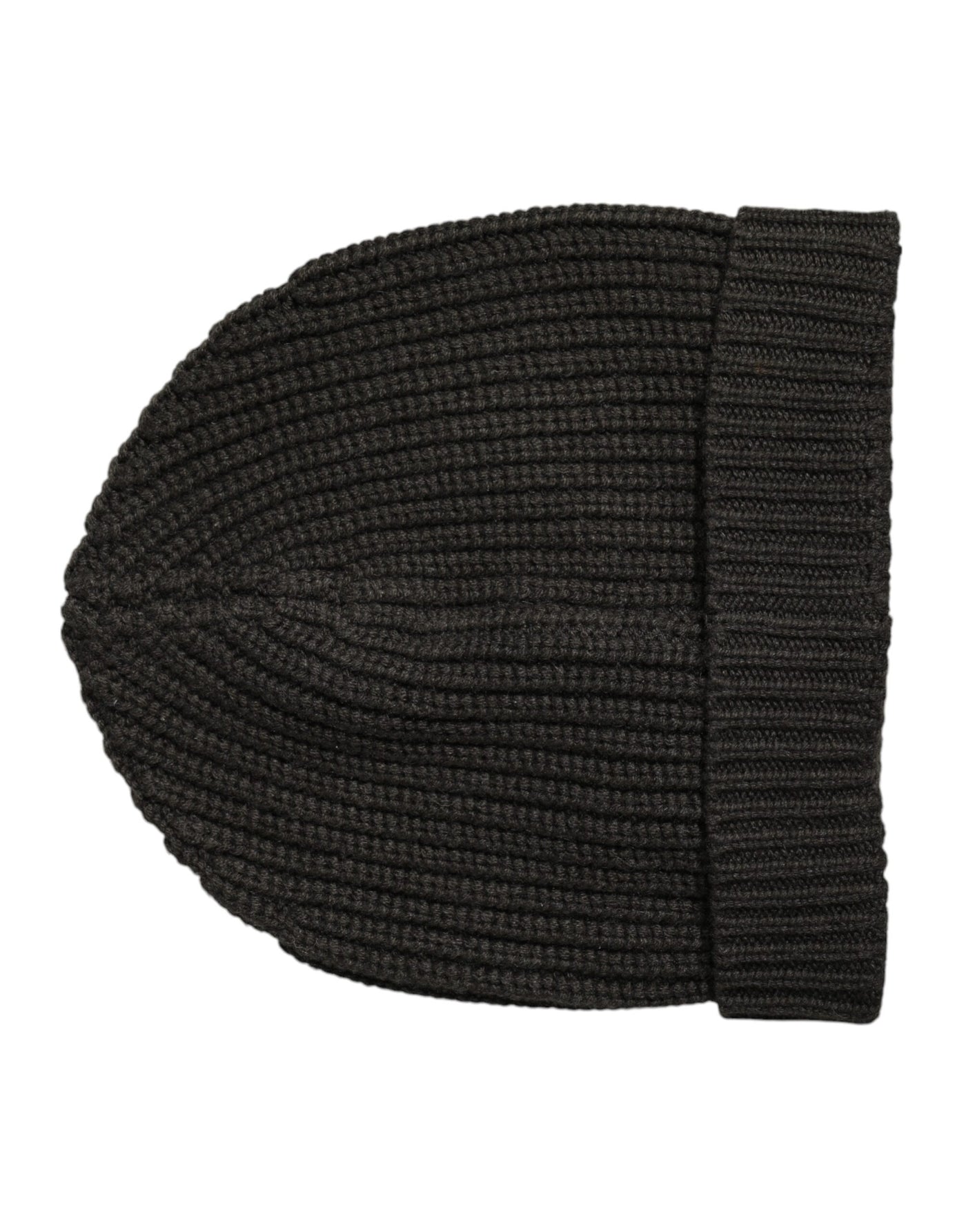 Dolce & Gabbana Dunkelgraue Kaschmir-Strickmütze Winter Beanie