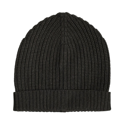 Dolce & Gabbana Dunkelgraue Kaschmir-Strickmütze Winter Beanie