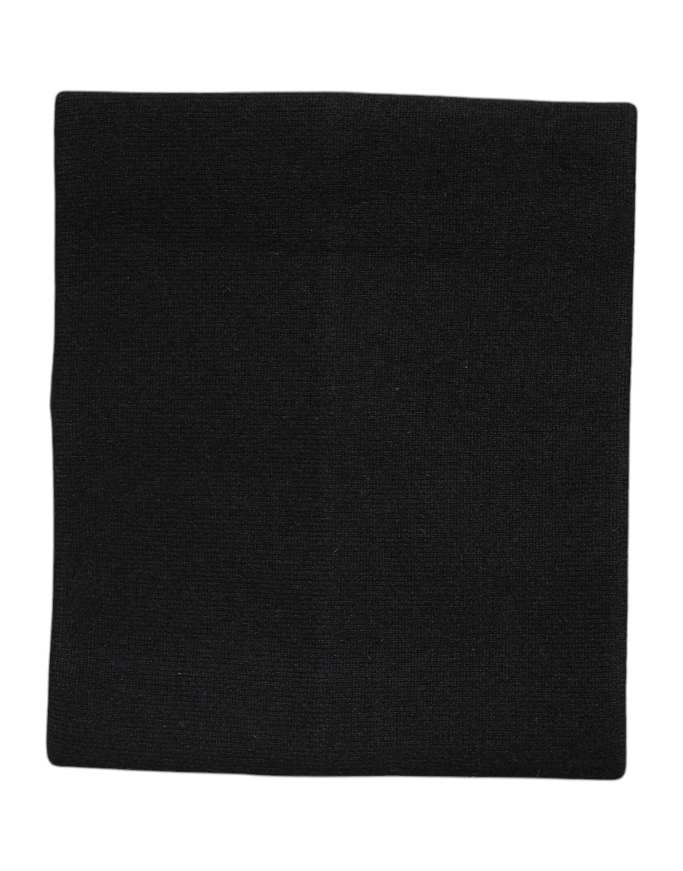 Dolce & Gabbana Schwarzer Kaschmir Strick-Halswärmer Foulard-Schal