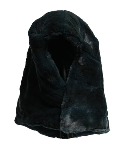 Dolce & Gabbana Schwarzes Wiesel Pelz Damen Beanie Hut