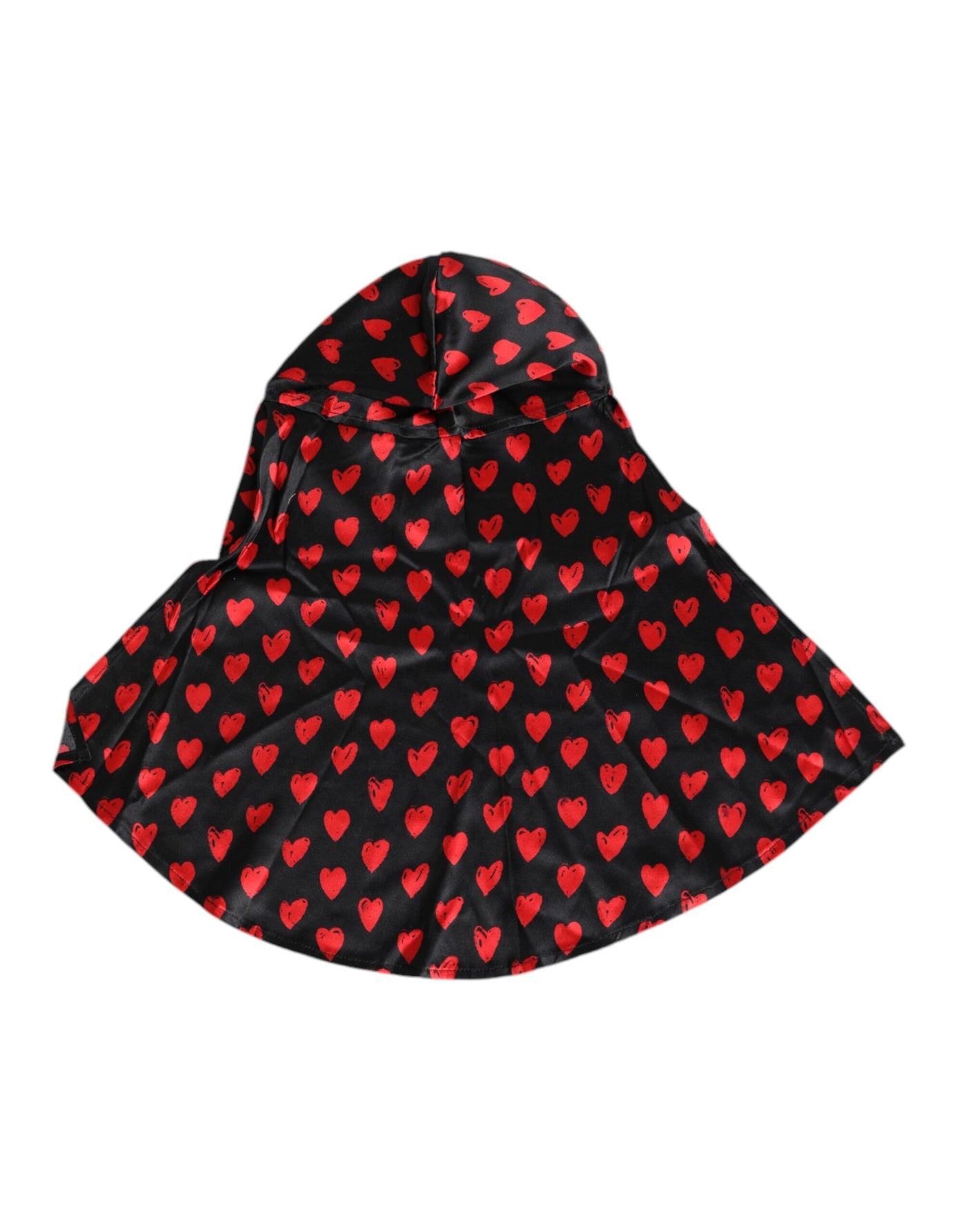 Dolce & Gabbana Schwarz Rote Herzen Polyester Hut