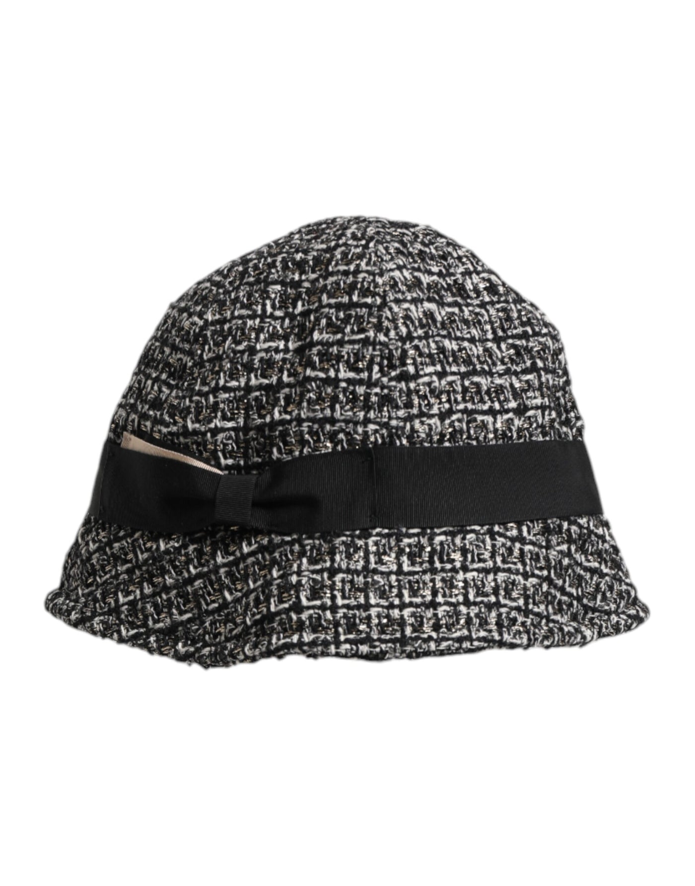Dolce & Gabbana Schwarzer Eimerhut aus Baumwollmischung