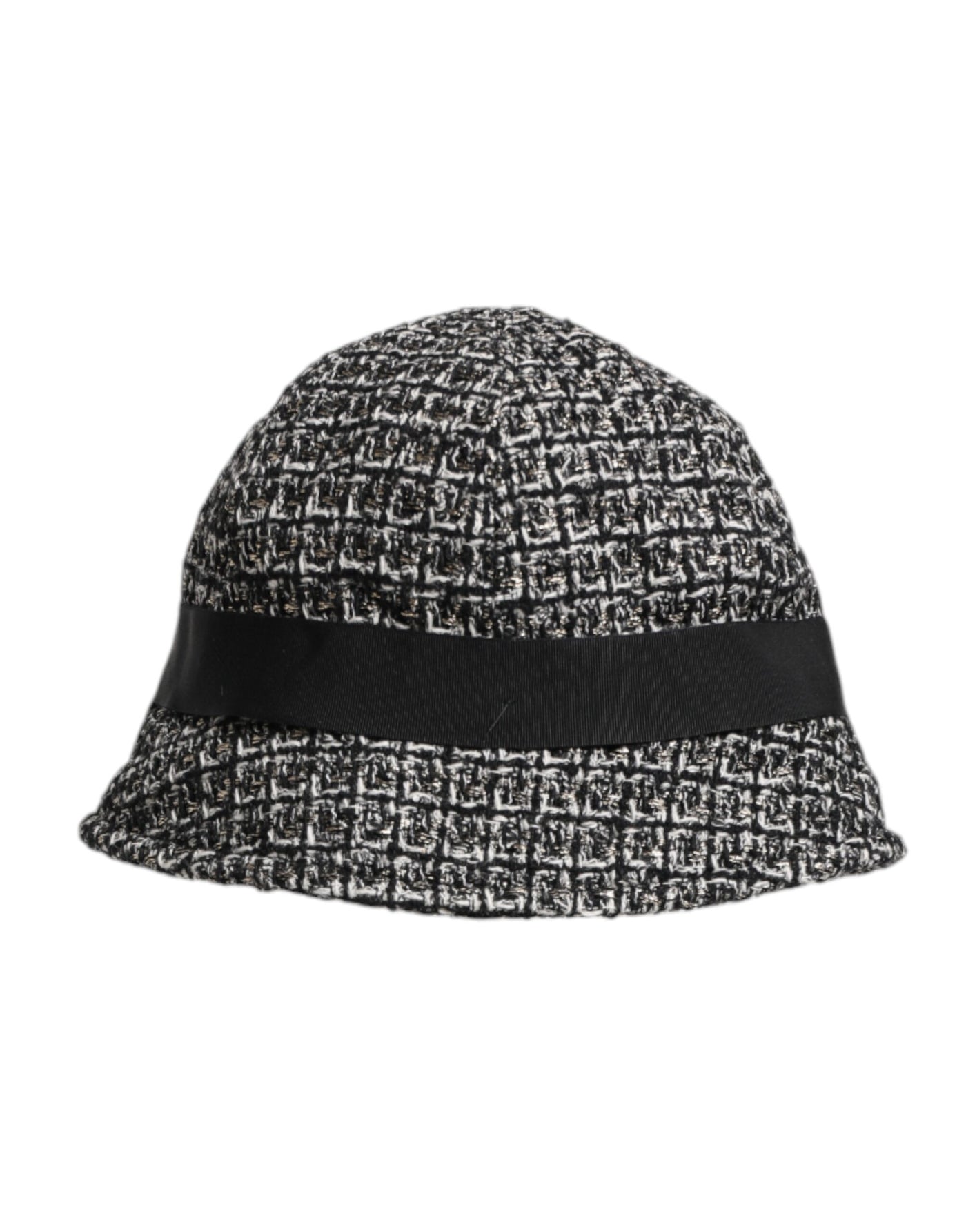 Dolce & Gabbana Schwarzer Eimerhut aus Baumwollmischung
