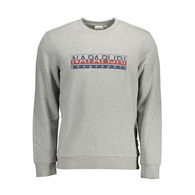 Napapijri Grauer Baumwollpullover für Männer