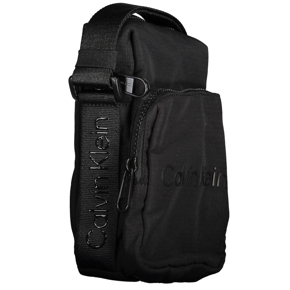 Calvin Klein Schwarze Nylon Männer Umhängetasche