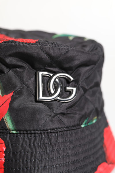 Dolce & Gabbana Multicolor DG Plaque Breite Krempe Eimer Hut