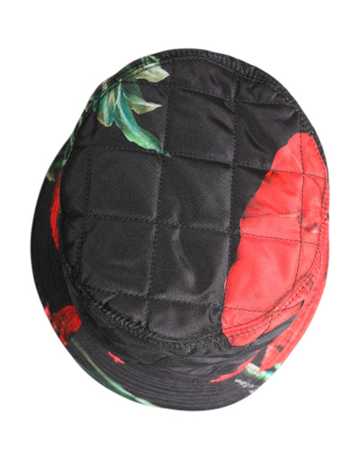 Dolce & Gabbana Multicolor DG Plaque Breite Krempe Eimer Hut