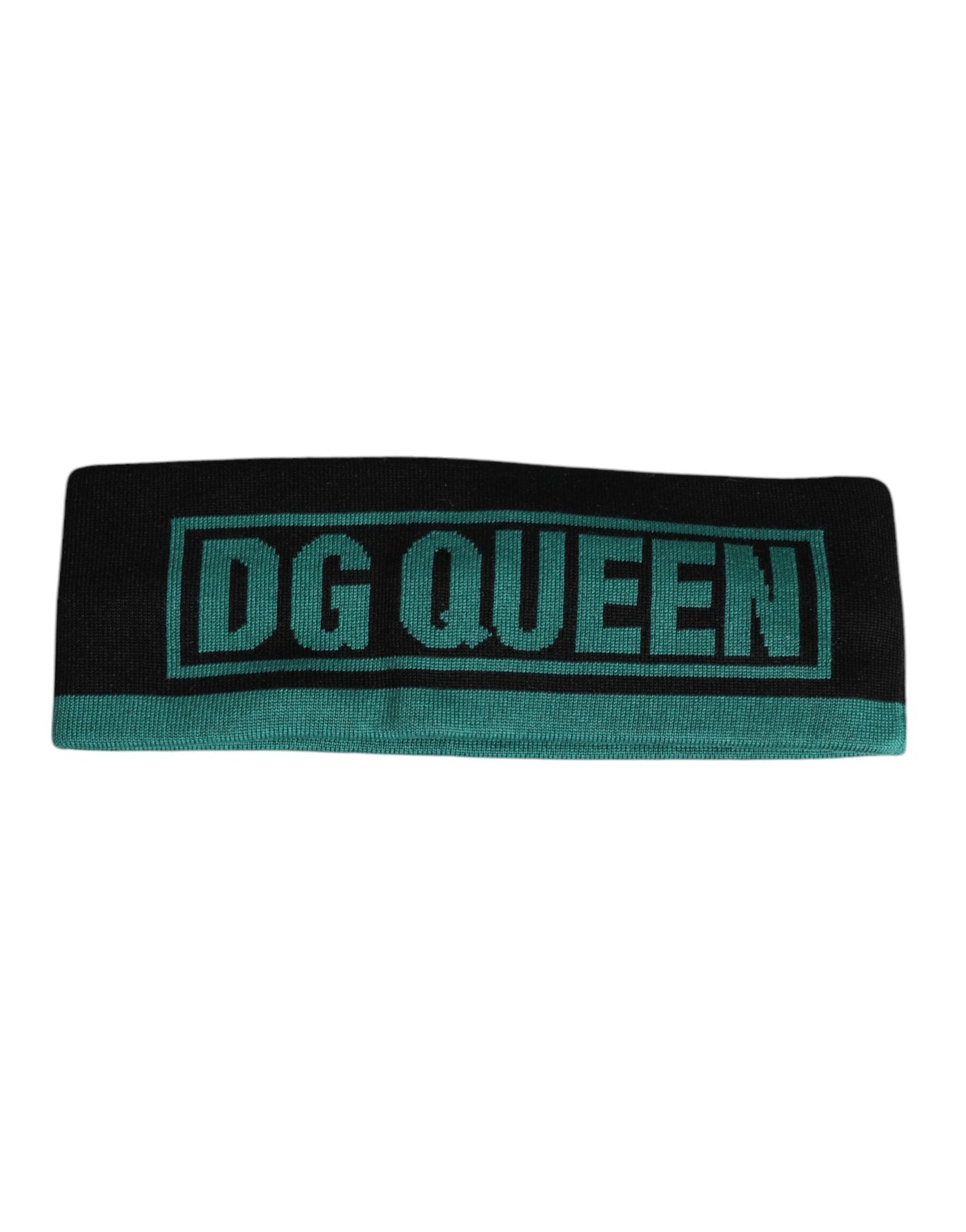 Dolce & Gabbana Schwarze Seide gestrickt DG Königin Stirnband Hut